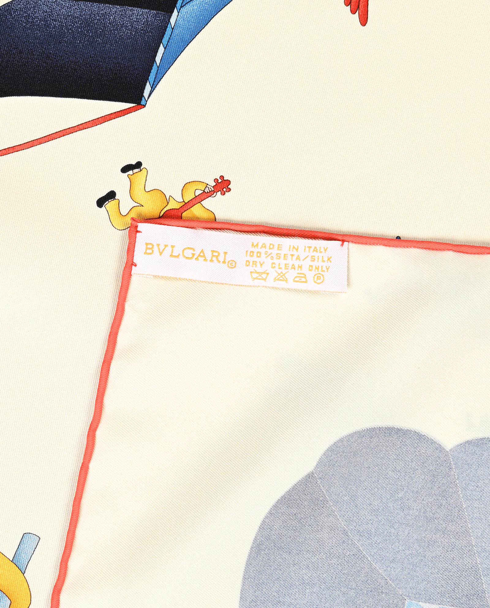 Bulgari Jesters Scarf, &pound;220, Accessories, Cream, Silk, Other view