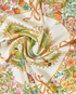Salvatore Ferragamo Birds & Butterflies Scarf, &pound;110, Accessories, Pink/White, Silk, Other view