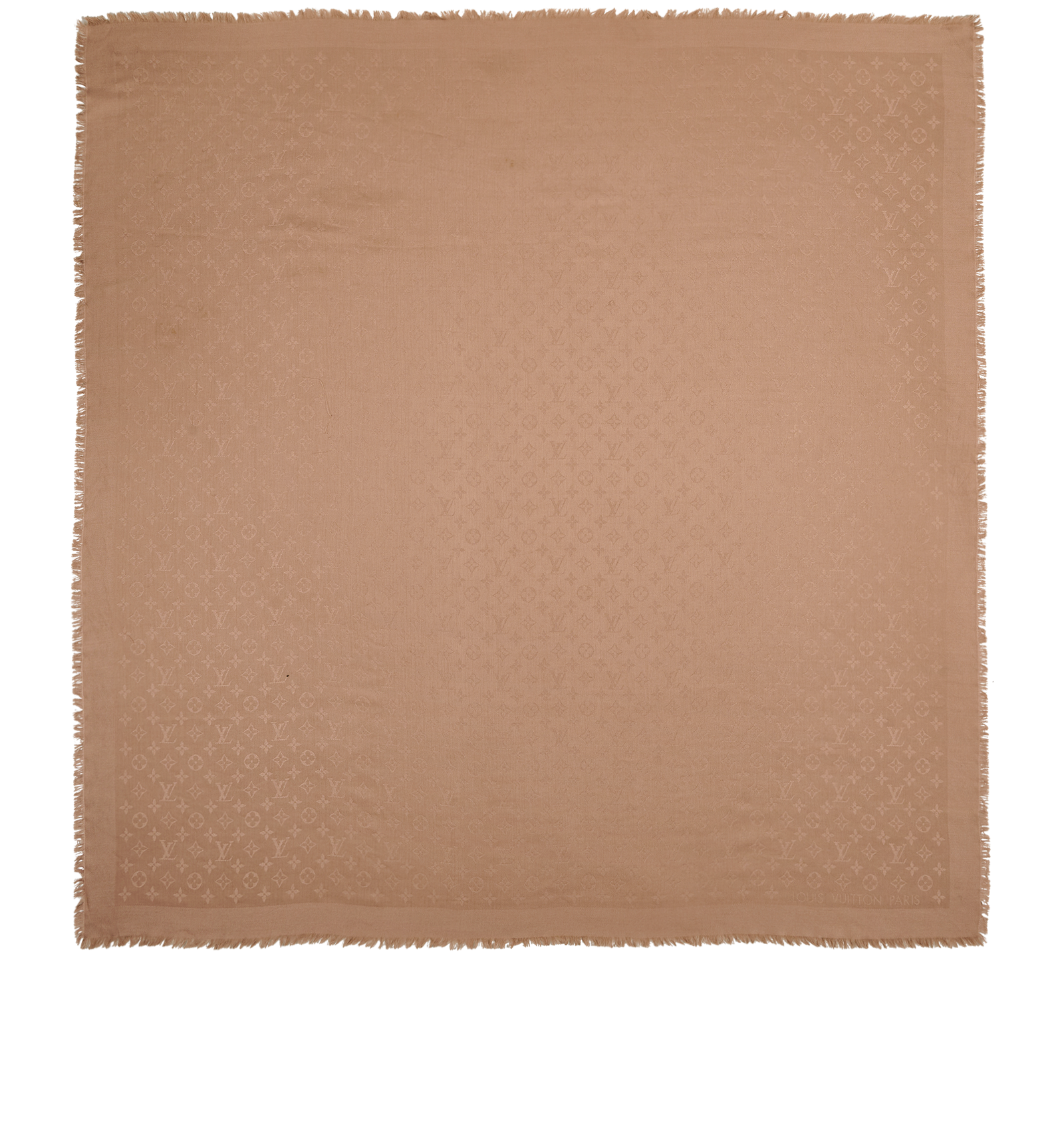 Louis Vuitton Monogram Shawl, &pound;220, Accessories, Brown, Silk/Wool, Back view