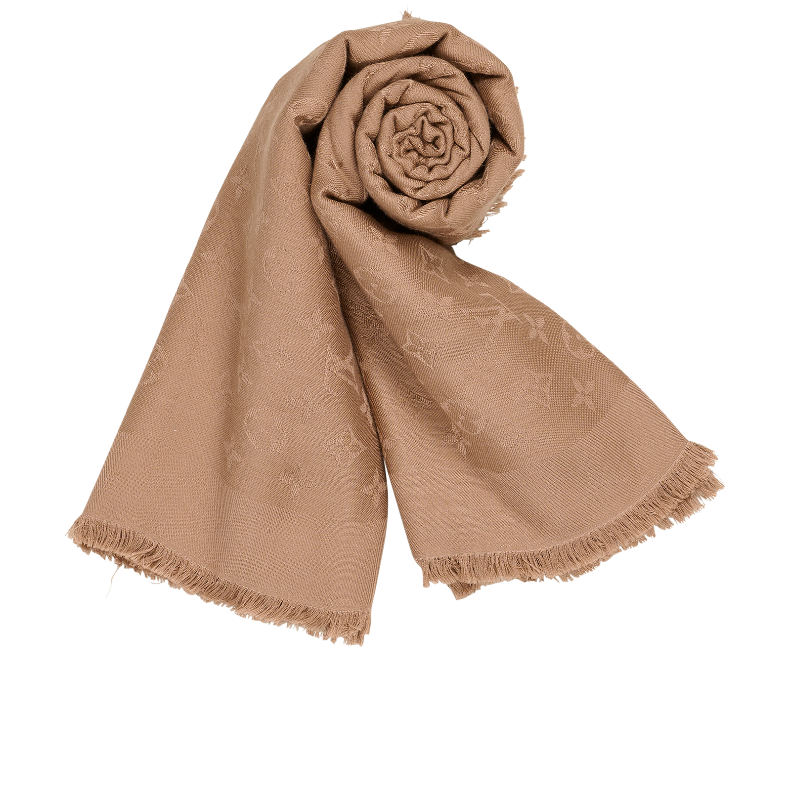 Louis Vuitton Monogram Shawl, &pound;220, Accessories, Brown, Silk/Wool, Other view