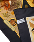 Salvatore Ferragamo Animal Scarf, &pound;240, Accessories, Black/Gold, Silk, Other view