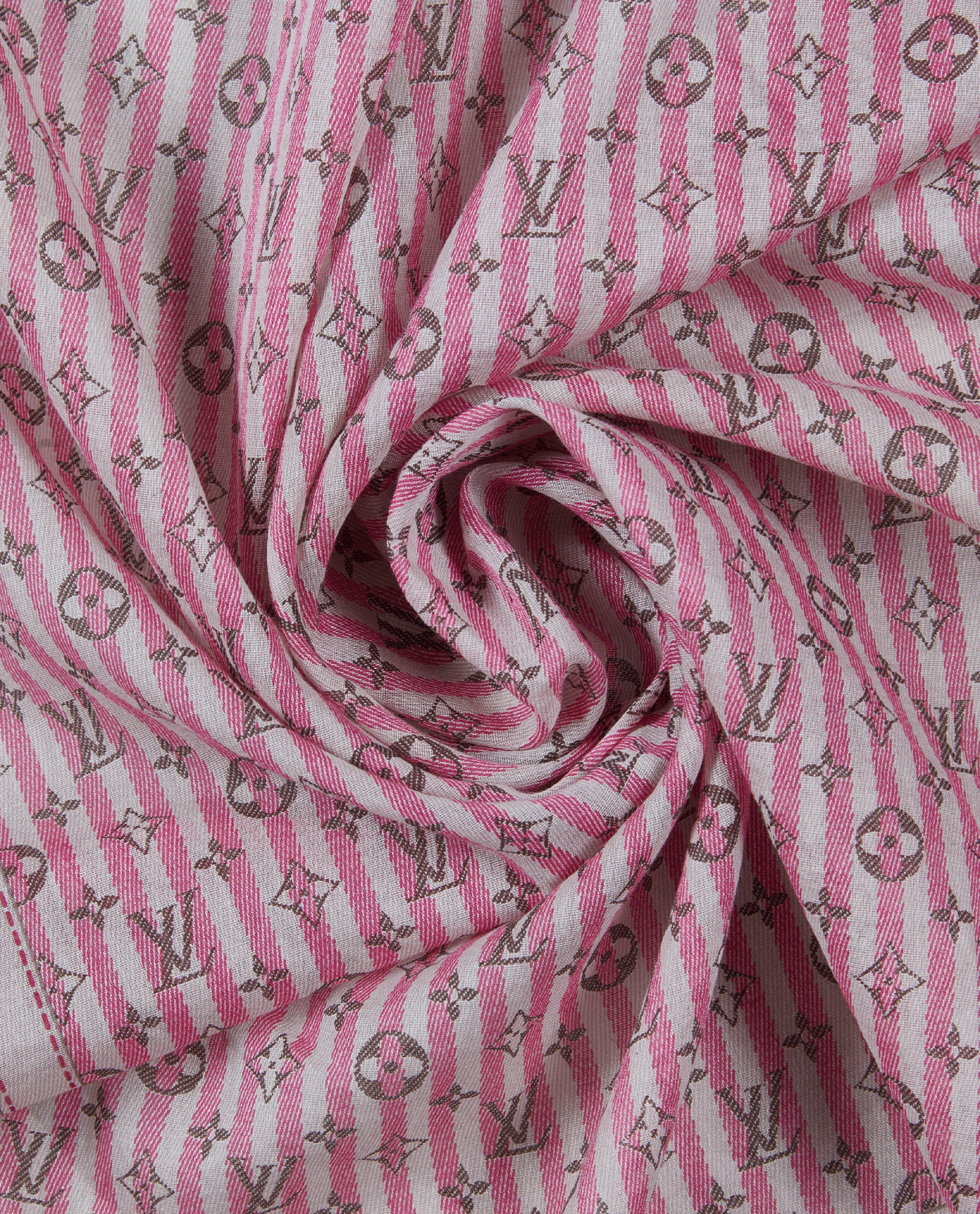 Louis Vuitton Monogram Stiped Bandana Square 55, &pound;180, Accessories, Red, Cotton, Other view