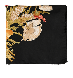 Salvatore Ferragamo Pocket Square, Silk, Black, MII, B, 3*