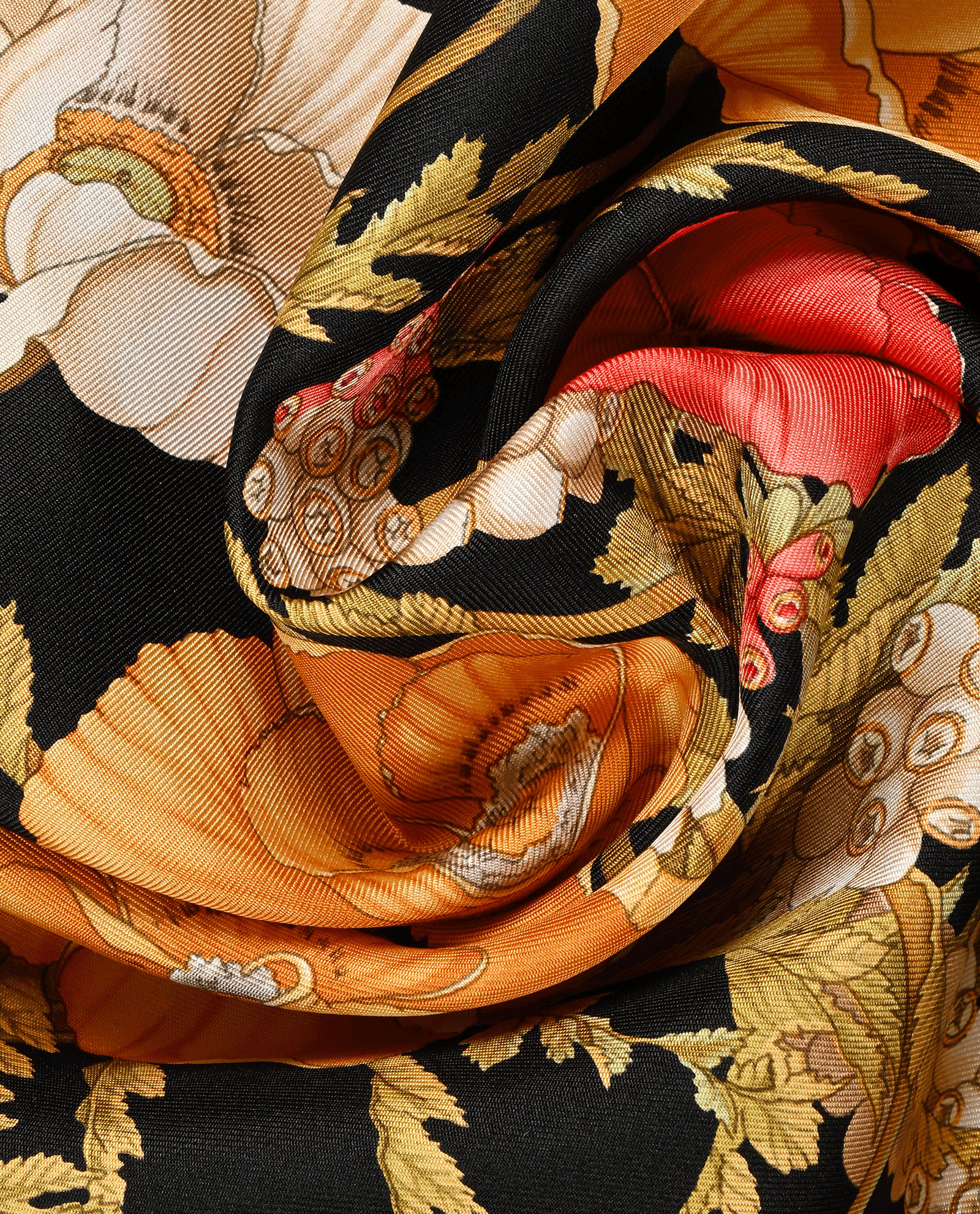 Salvatore Ferragamo Pocket Square, &pound;110, Accessories, Black, Silk, Other view