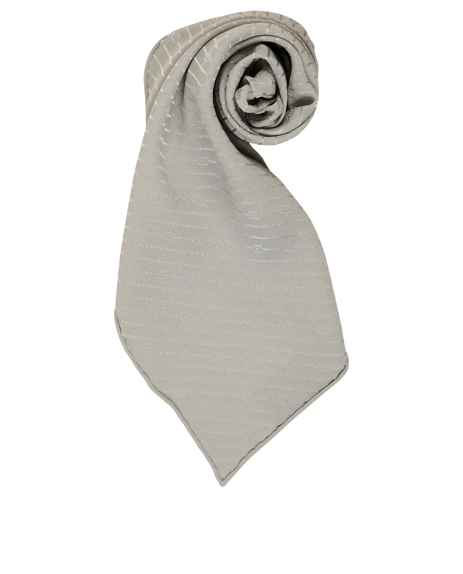 Gucci GG Line Pocket Square, &pound;90, Accessories, Grey, Silk, Other view