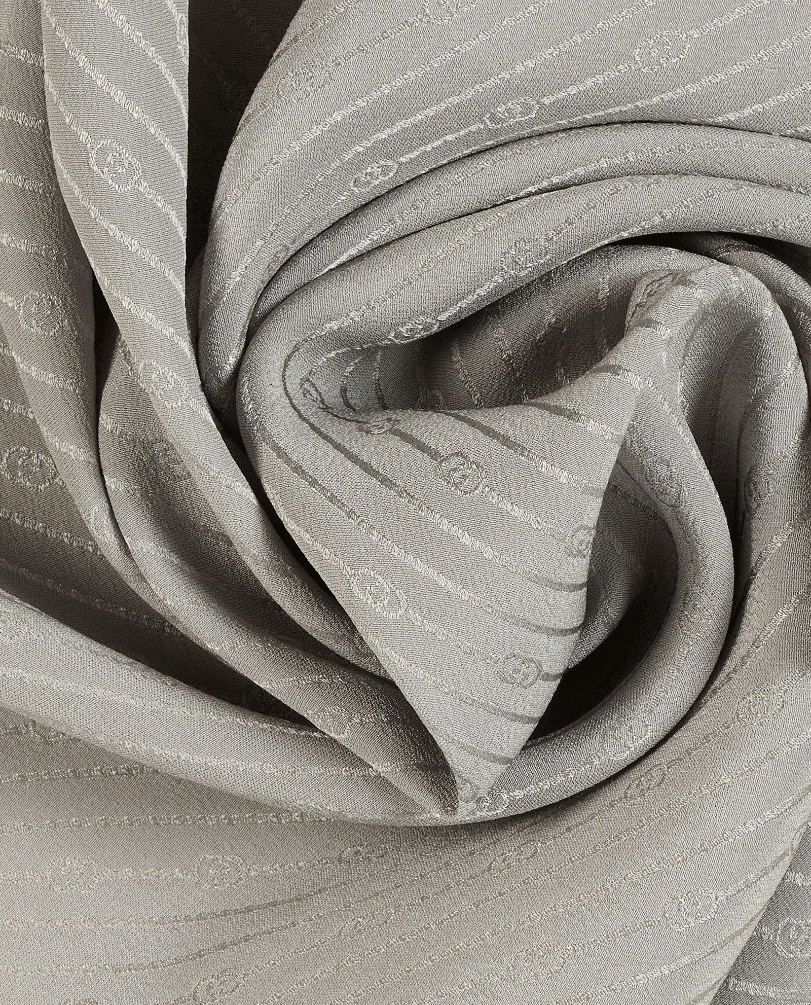 Gucci GG Line Pocket Square, &pound;90, Accessories, Grey, Silk, Other view