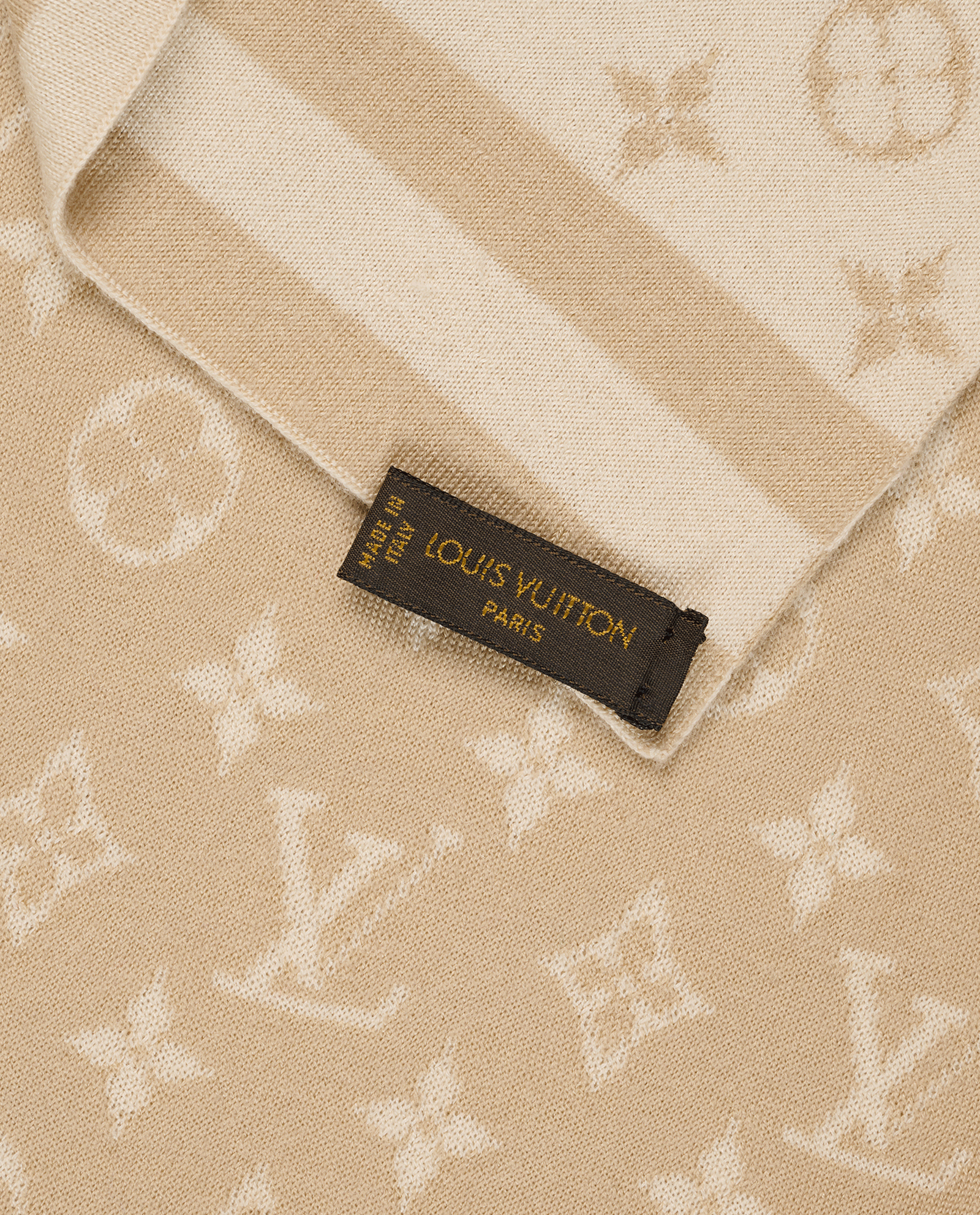 Louis Vuitton Monogram Reversible Scarf, &pound;350, Accessories, Beige/Cream, Cashmere/Silk, Other view