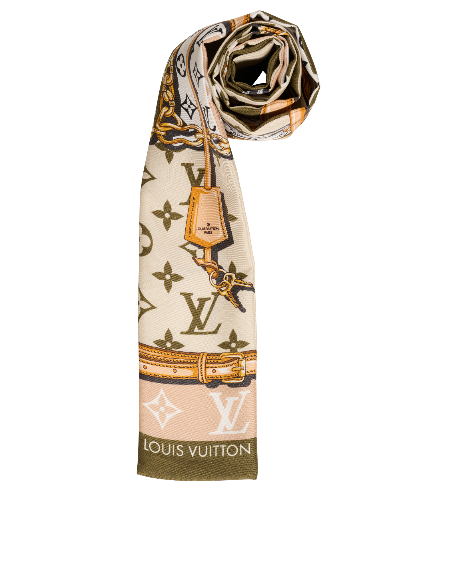 Louis Vuitton Monogram Confidential Bandeau, &pound;120, Accessories, Green/White, Silk, Other view