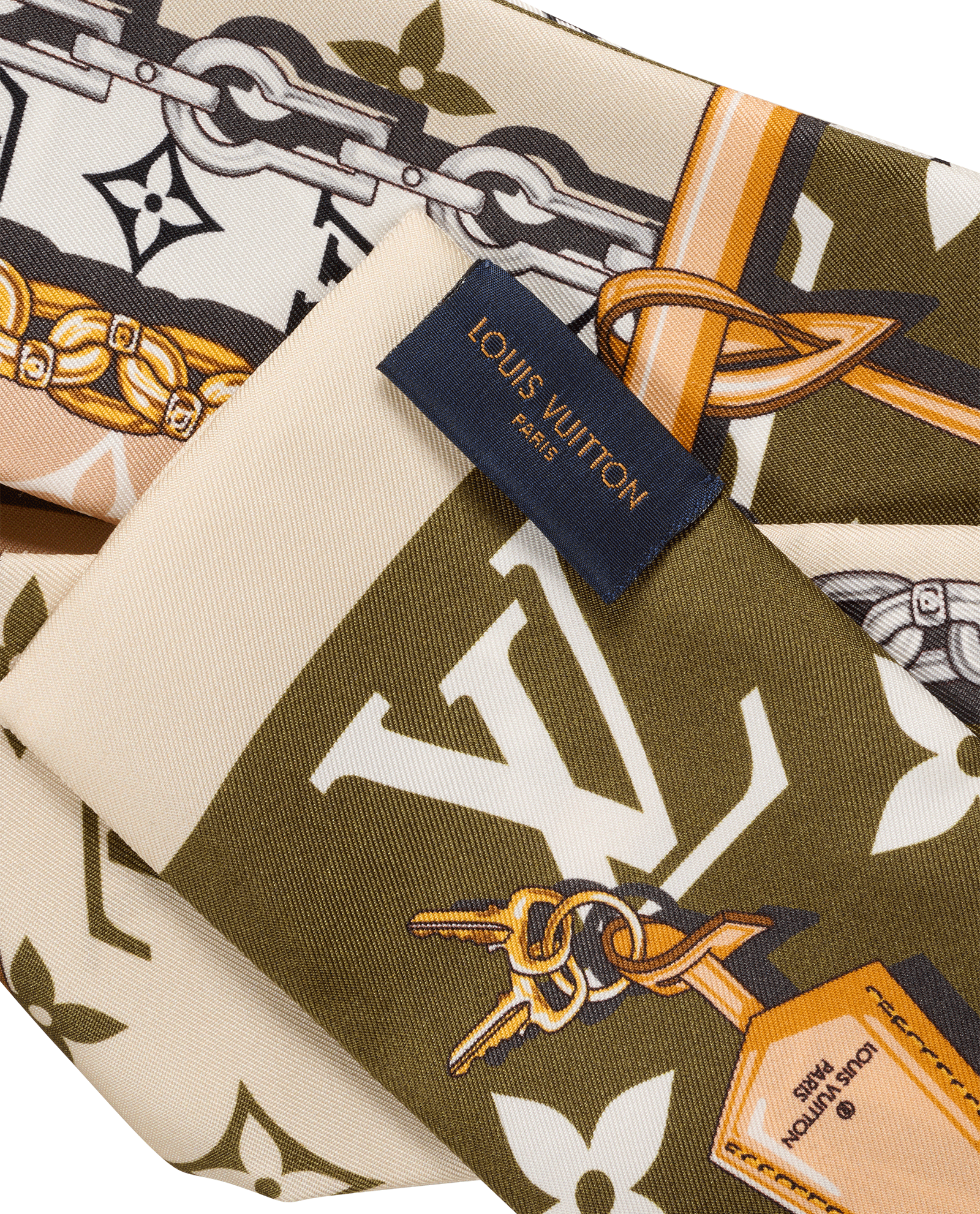 Louis Vuitton Monogram Confidential Bandeau, &pound;120, Accessories, Green/White, Silk, Other view