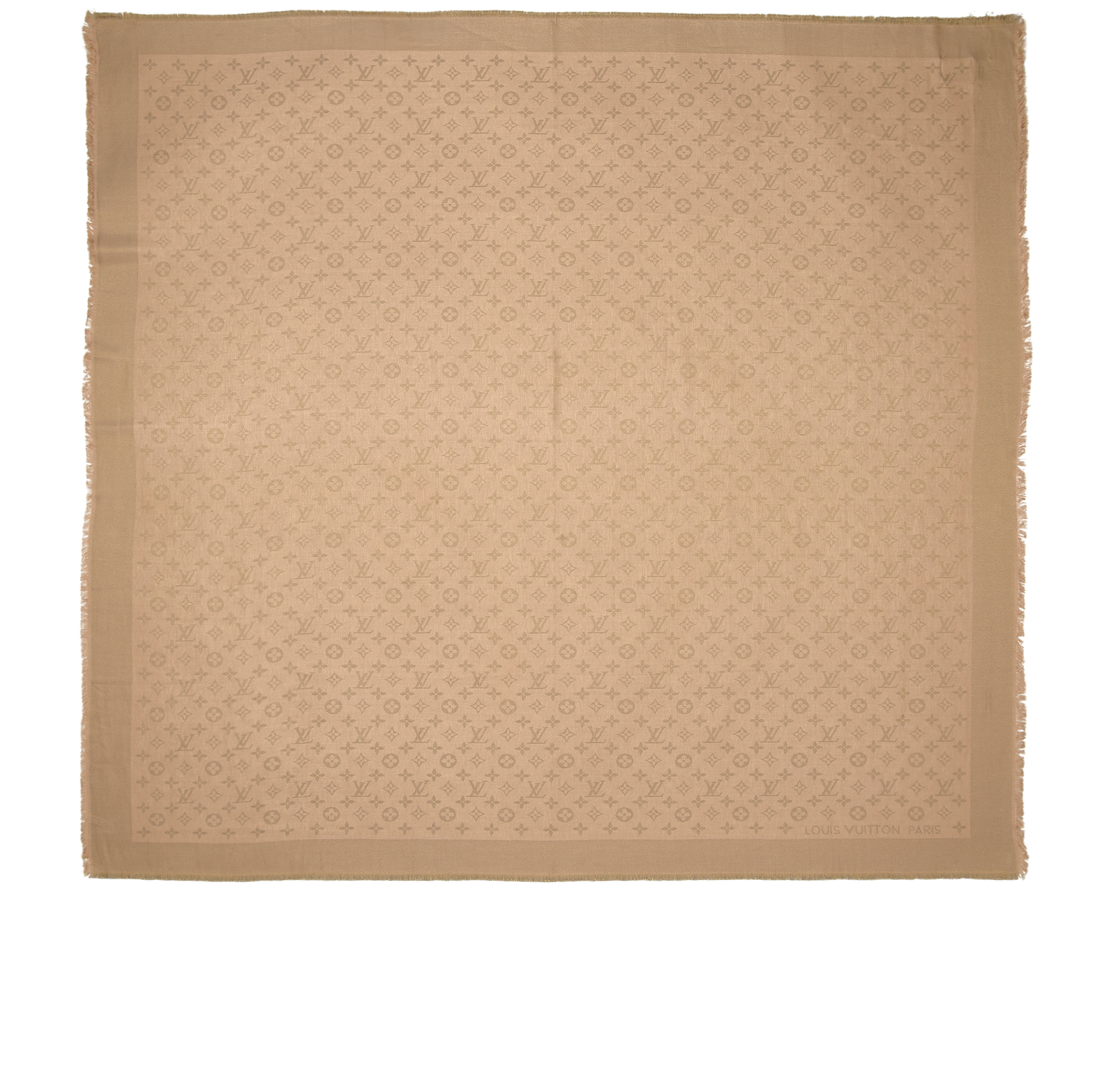 Louis Vuitton Monogram Shine Shawl, &pound;260, Accessories, Beige/Gold, Silk/Wool, Back view