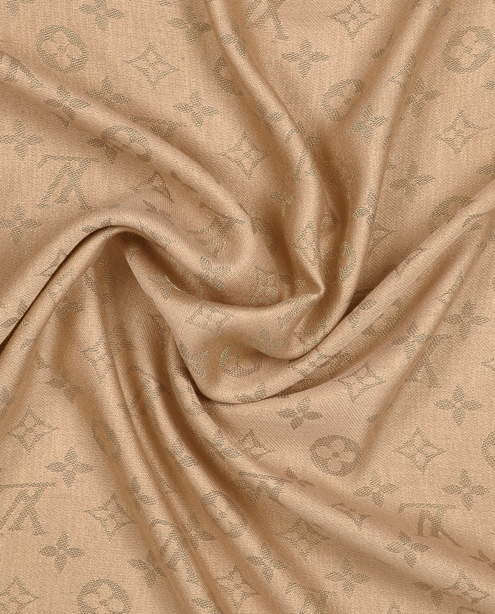 Louis Vuitton Monogram Shine Shawl, &pound;260, Accessories, Beige/Gold, Silk/Wool, Other view