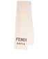 Fendi Logo Knit Scarf, &pound;220, Accessories, Cream, Wool, Back view