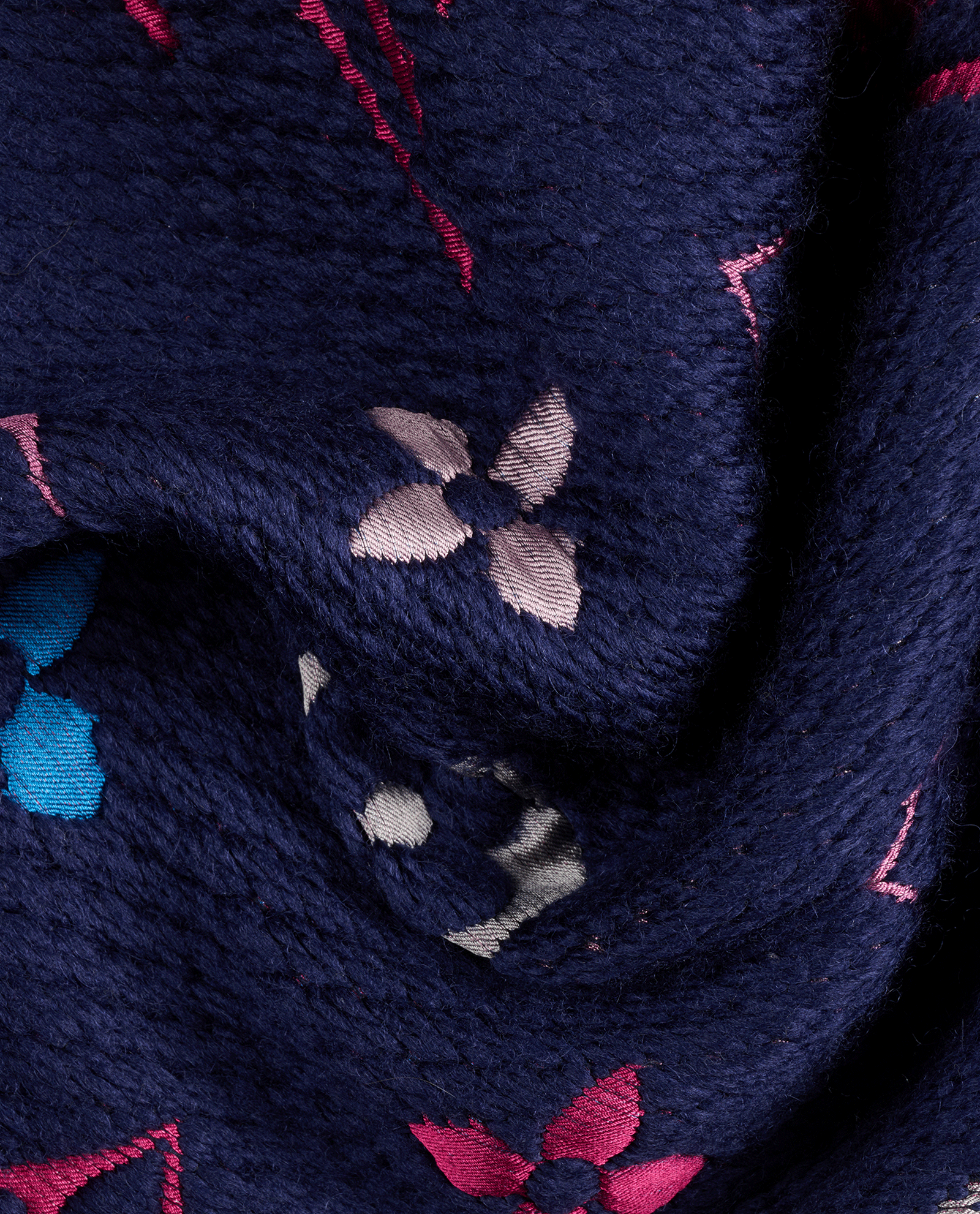 Louis Vuitton Rainbow Monogram Scarf, &pound;320, Accessories, Blue/Pink, Wool, Other view