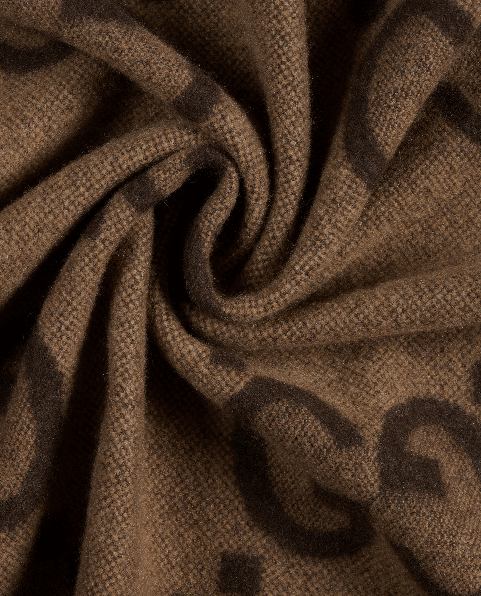 Gucci Jumbo GG Scarf, &pound;395, Accessories, Brown, Cashmere, Other view