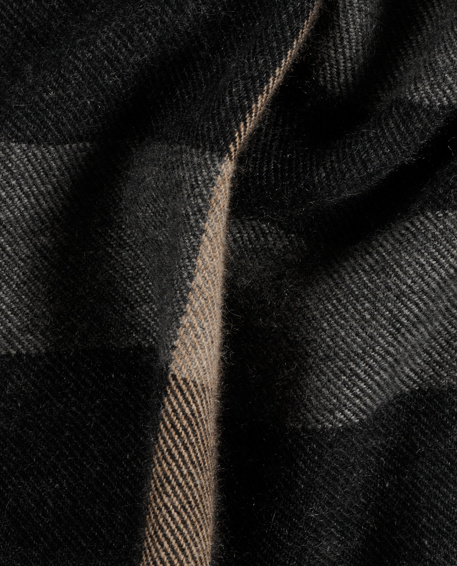 Burberry Lash Fringe Scarf, &pound;190, Accessories, Grey, Cashmere/Wool, Other view