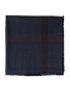 Burberry Check Scarf, &pound;150, Accessories, Navy, Silk, Front view