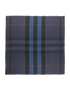 Burberry Check Scarf, &pound;150, Accessories, Navy, Silk, Back view