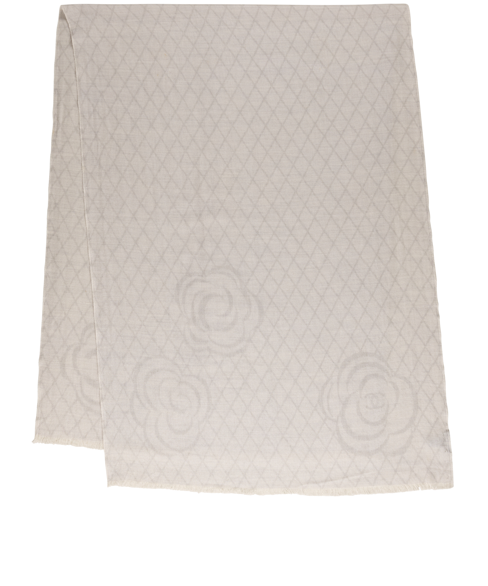 Chanel Scarf, &pound;295, Accessories, Grey, Cashmere, Back view