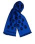 Alexander McQueen Skull Scarf, &pound;160, Accessories, Blue, Wool, Other view