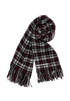 Balenciaga Checkered Blanket Scarf, &pound;250, Accessories, Black, Wool, Other view