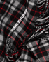 Balenciaga Checkered Blanket Scarf, &pound;250, Accessories, Black, Wool, Other view