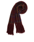 Saint Laurent Striped Scarf, &pound;295, Accessories, Burgundy, Mohair/Polyester (Polymer), Other view