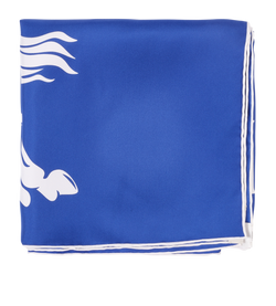 Burberry Equestrian Knight Scarf, Silk, Blue, B, 3*