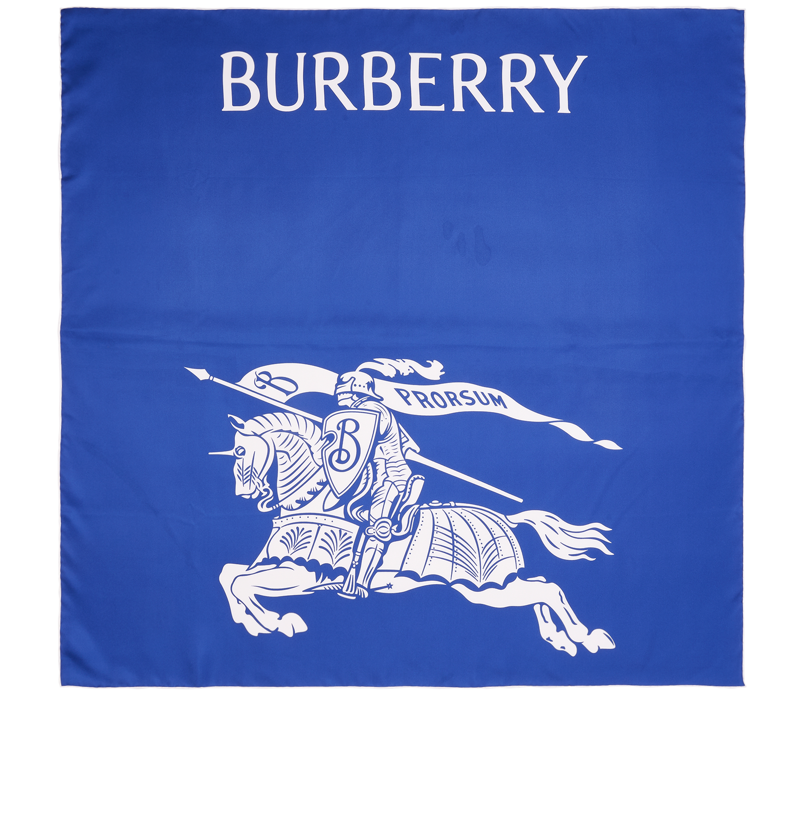 Burberry Equestrian Knight Scarf, &pound;230, Accessories, Blue/White, Silk, Back view