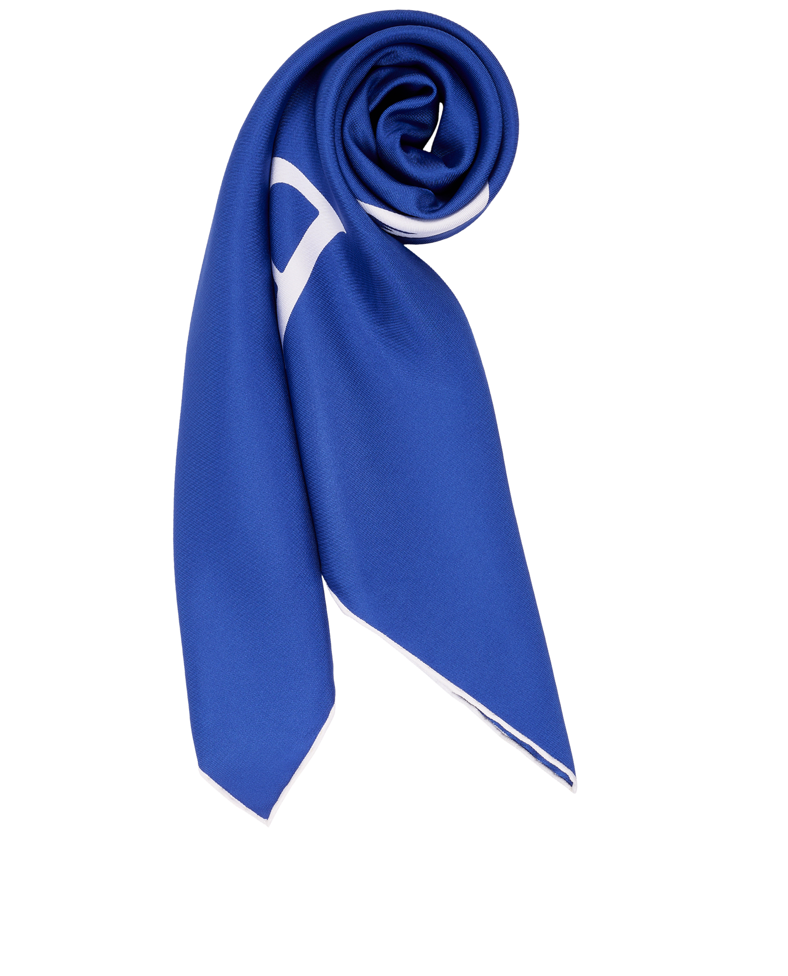 Burberry Equestrian Knight Scarf, &pound;230, Accessories, Blue/White, Silk, Other view