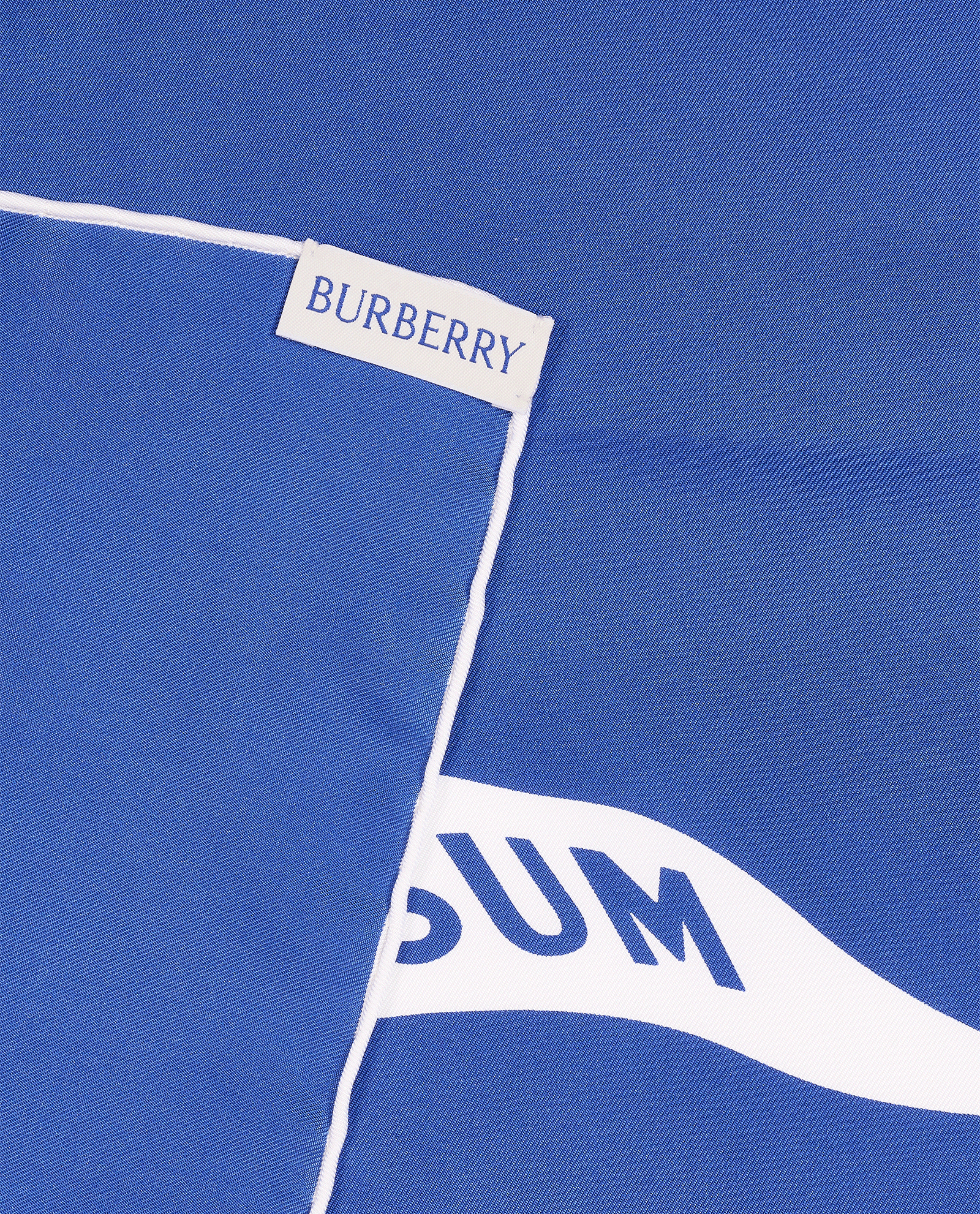 Burberry Equestrian Knight Scarf, &pound;230, Accessories, Blue/White, Silk, Other view