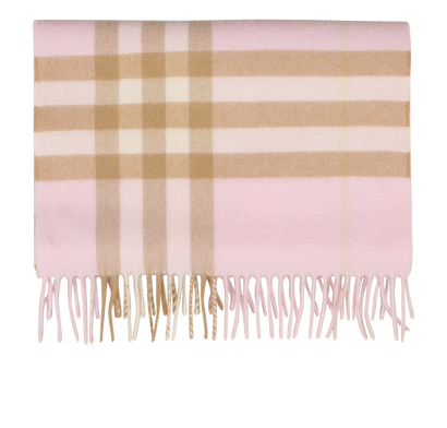 Burberry Check Scarf, &pound;220, Accessories, Pink, Cashmere, Front view