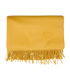 Hermes Logo Fringed Shawl, &pound;350, Accessories, Yellow, Cashmere, Front view