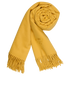 Hermes Logo Fringed Shawl, &pound;350, Accessories, Yellow, Cashmere, Other view
