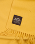Hermes Logo Fringed Shawl, &pound;350, Accessories, Yellow, Cashmere, Other view