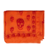 Alexander McQueen Skull Scarf, &pound;80, Accessories, Orange/Red, Silk, Front view