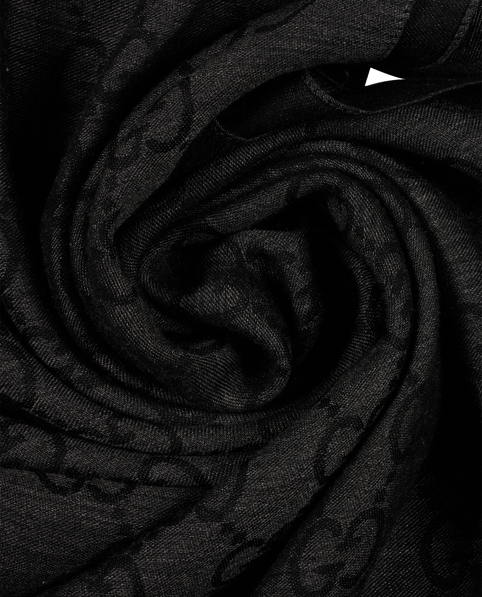 Gucci GG Scarf, &pound;220, Accessories, Black, Wool, Other view