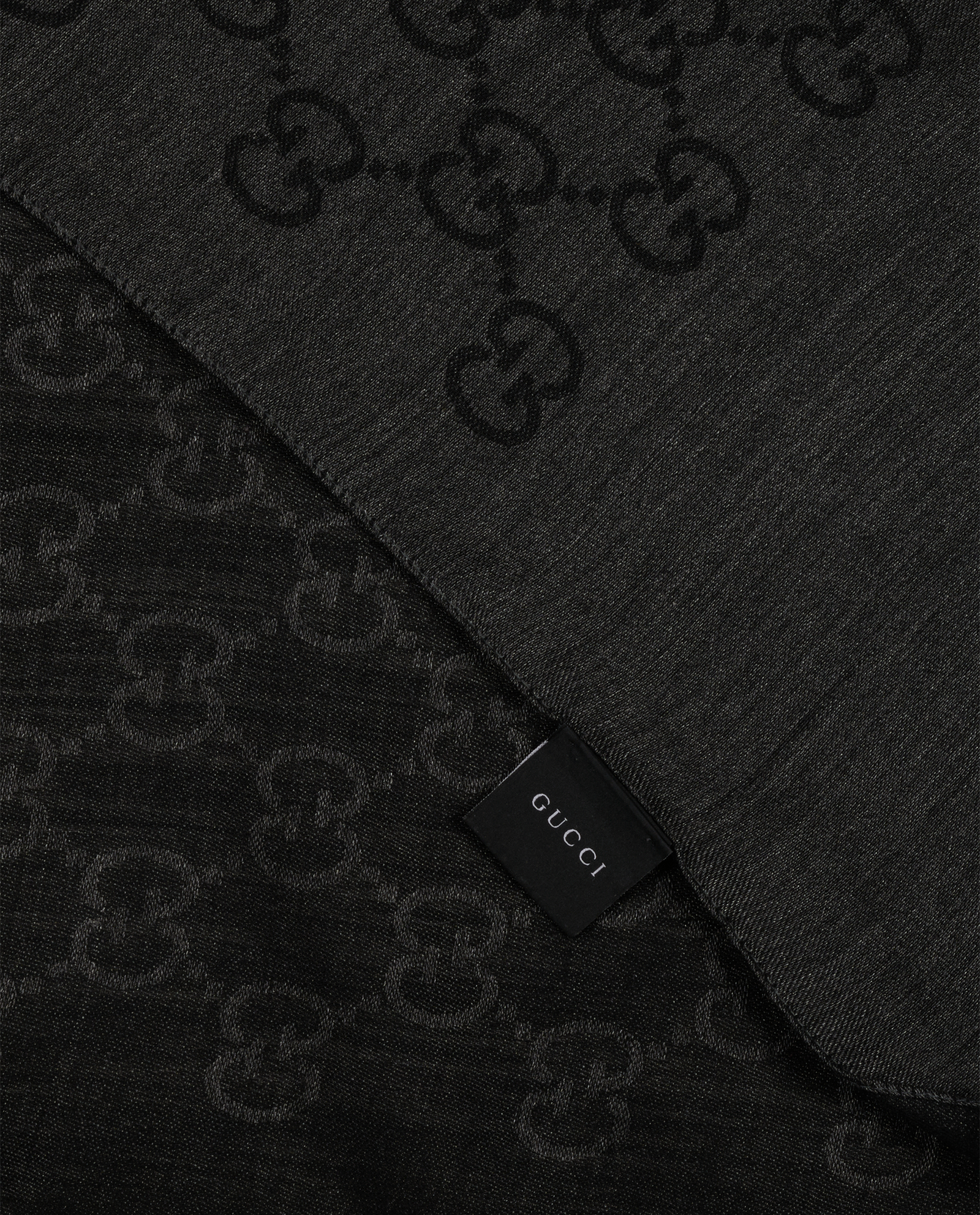 Gucci GG Scarf, &pound;220, Accessories, Black, Wool, Other view