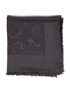 Jimmy Choo Shoe Print Scarf, &pound;150, Accessories, Grey, Silk/Wool, Front view