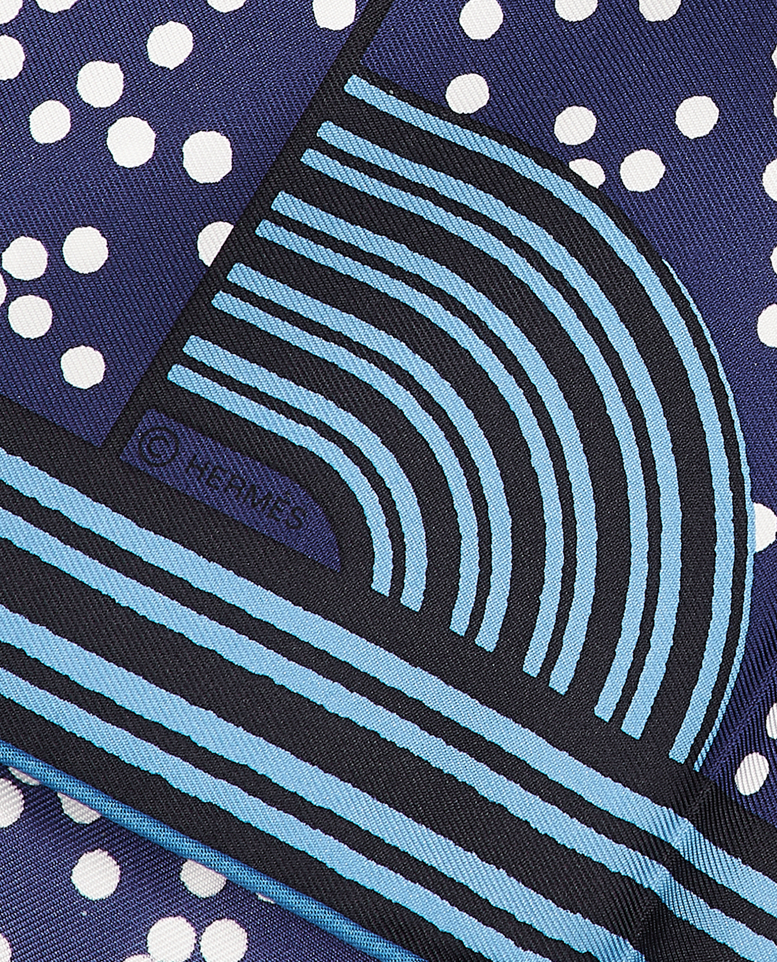Hermes Garde Robe Pop Scarf 90, &pound;320, Accessories, Blue, Silk, Other view