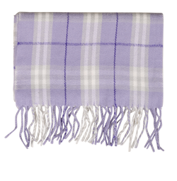 Burberry Check Scarf, Wool, Purple, MIE, 2*
