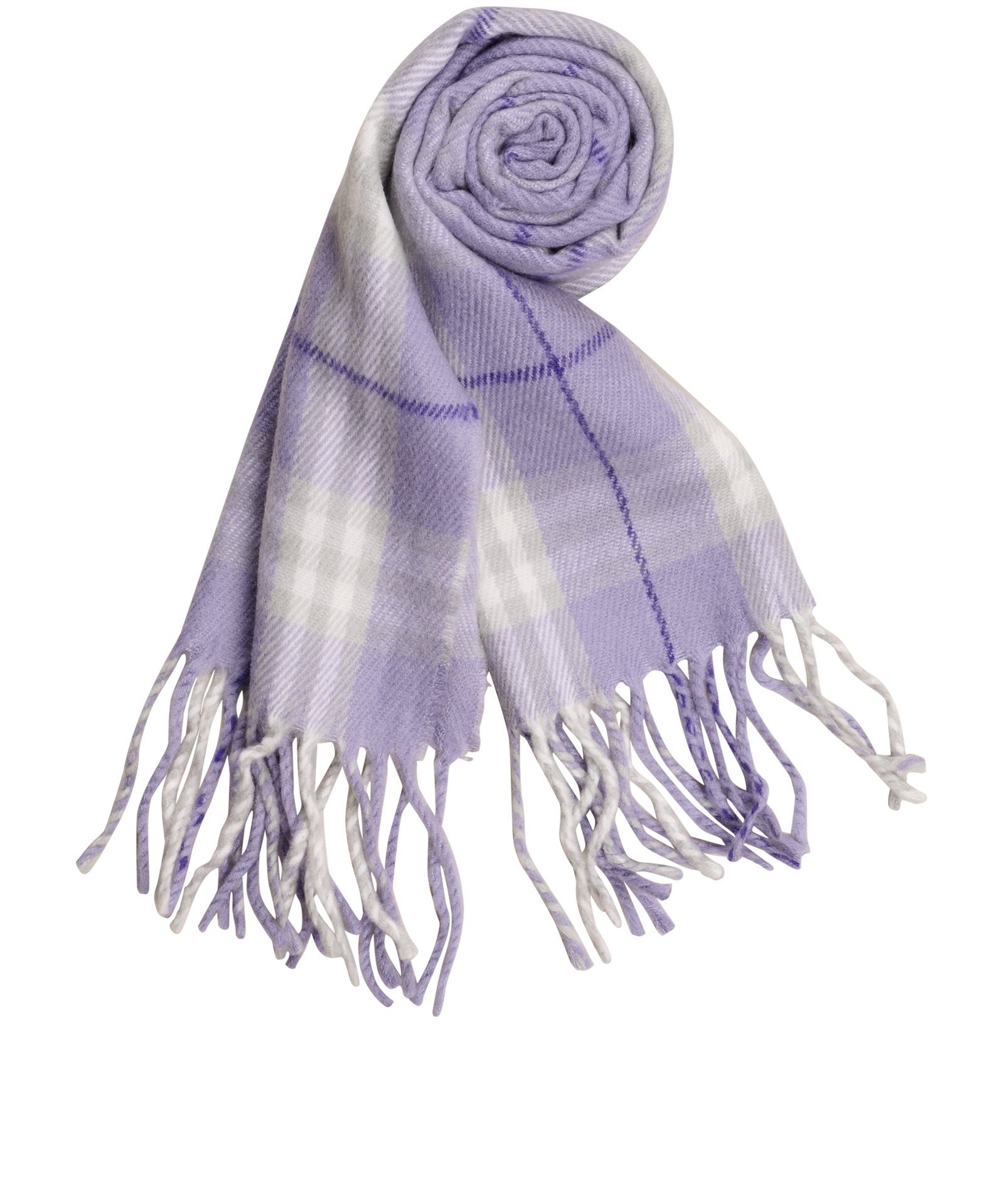 Burberry Check Scarf, &pound;110, Accessories, Purple, Wool, Other view
