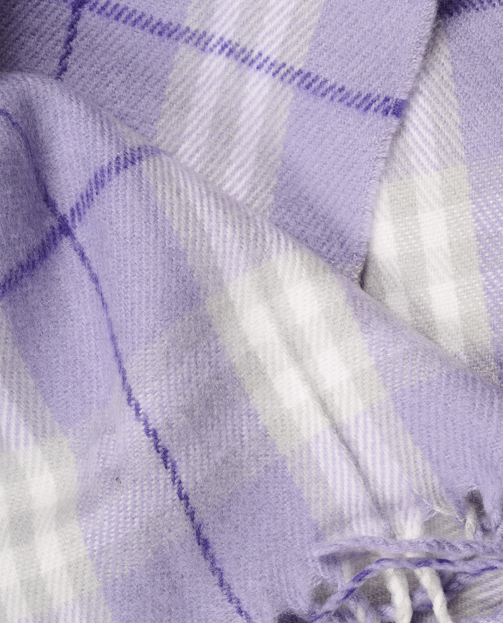 Burberry Check Scarf, &pound;110, Accessories, Purple, Wool, Other view