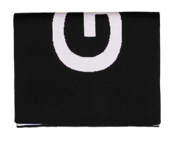 Givenchy Logo Print Scarf, Wool, Black/White , 3*
