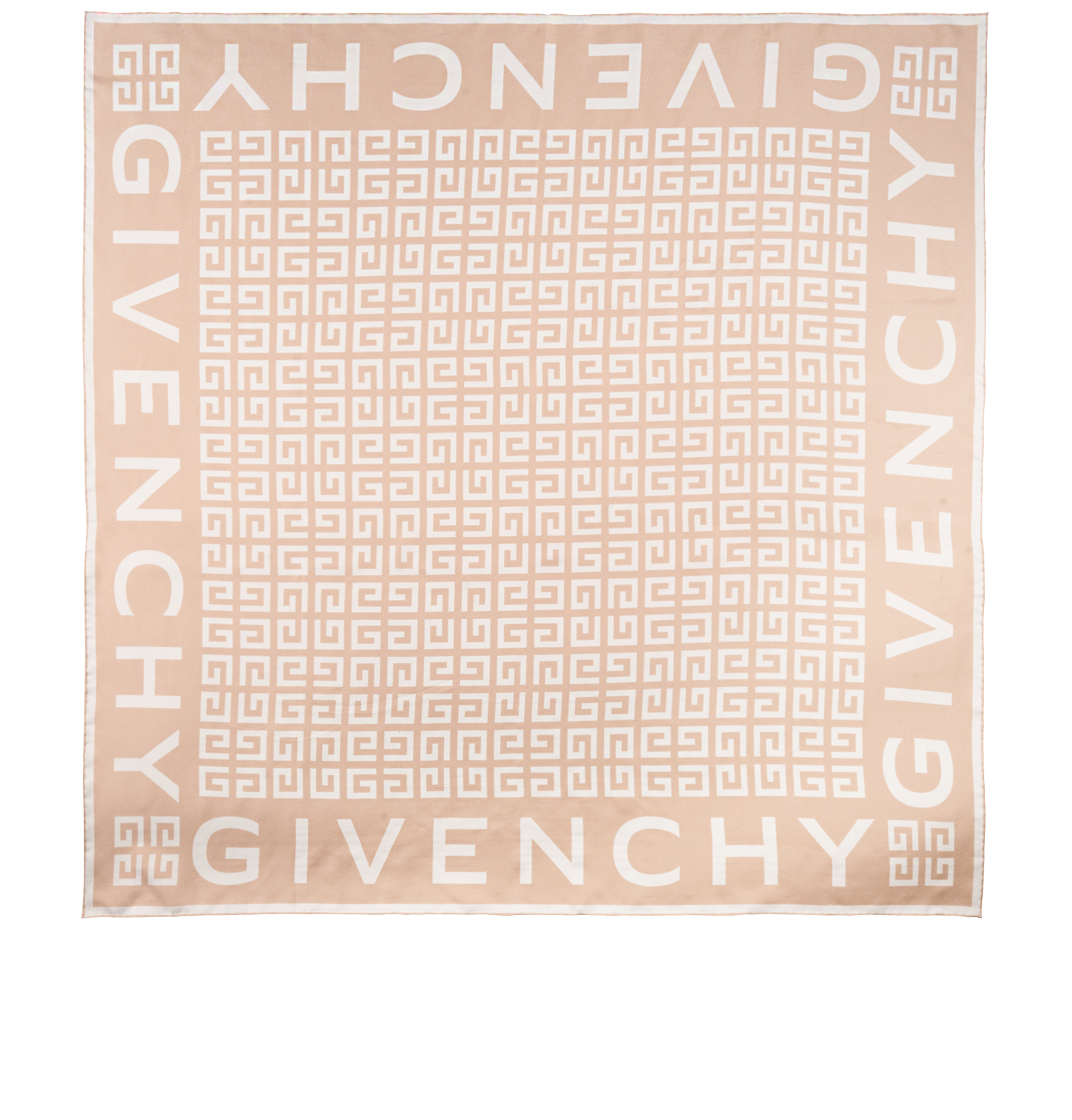 Givenchy Logo Scarf, &pound;110, Accessories, Pink, Silk, Back view