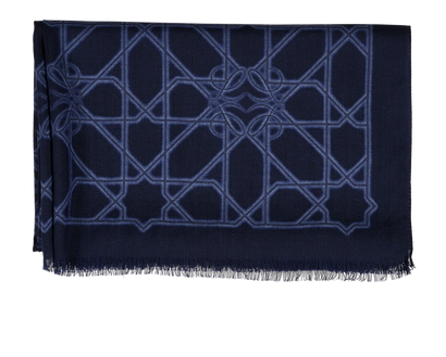 Loewe Anagram Scarf, &pound;80, Accessories, Blue, Silk/Wool, Front view
