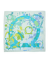 Salvatore Ferragamo Floral Scarf, &pound;110, Accessories, Blue/Green, Silk, Back view