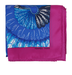 Hermes Brazil II Scarf 70cm, Silk,  Purple/ Blue, MIF, B, 3*