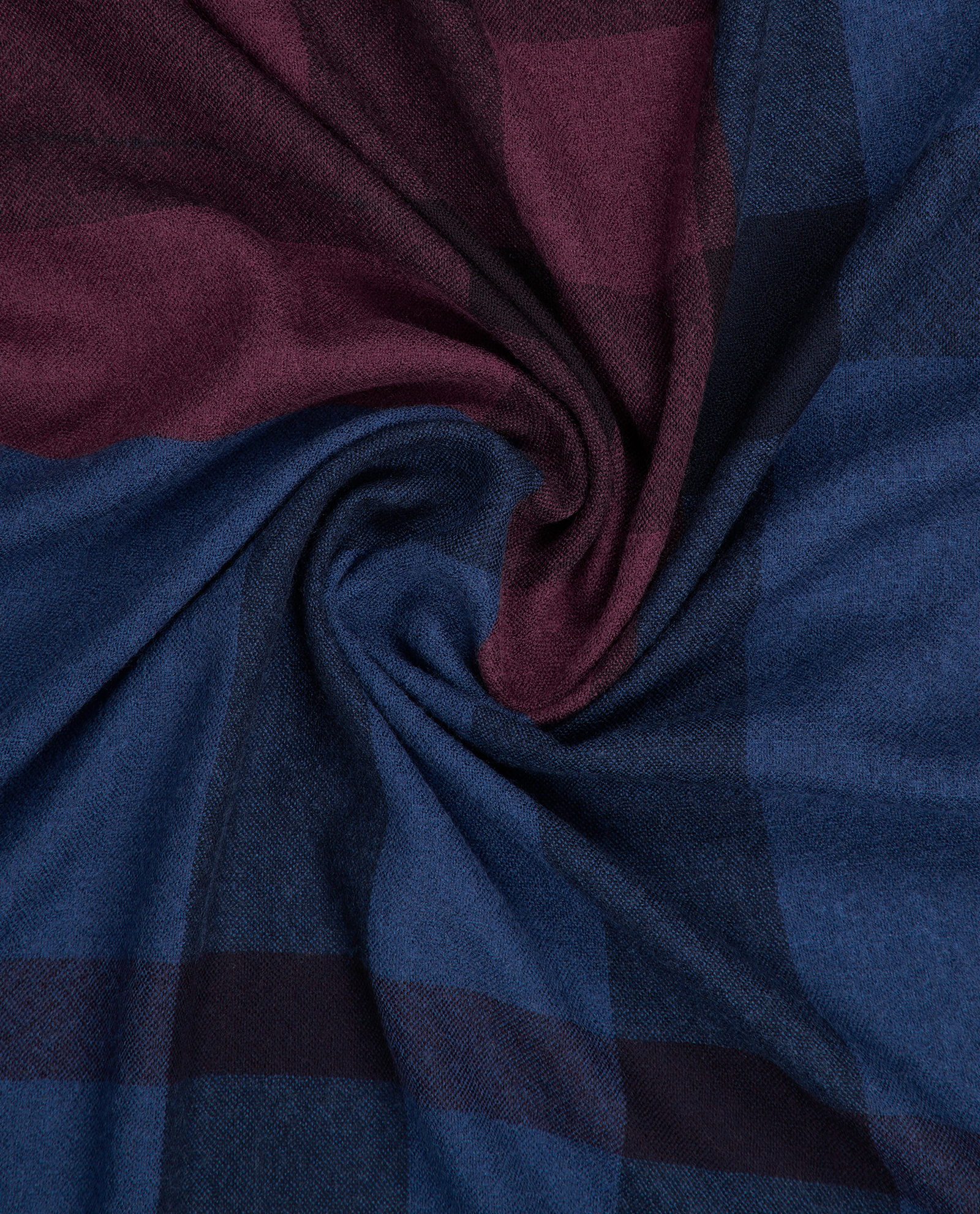 Burberry Fringed Shawl, &pound;140, Accessories, Blue/Purple, Cashmere/Wool, Other view