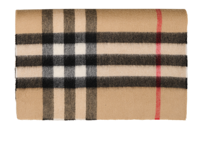 Burberry Check Scarf, &pound;250, Accessories, Beige, Cashmere, Front view