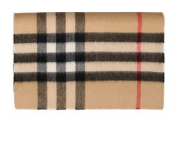 Burberry Check Scarf, Cashmere, Beige, MIS, 3*